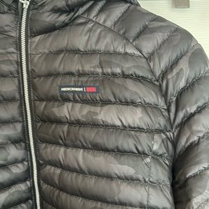 Abercrombie jack black camo with hood